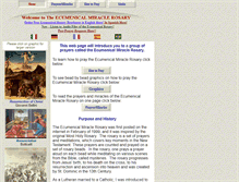 Tablet Screenshot of ecumenicalrosary.org